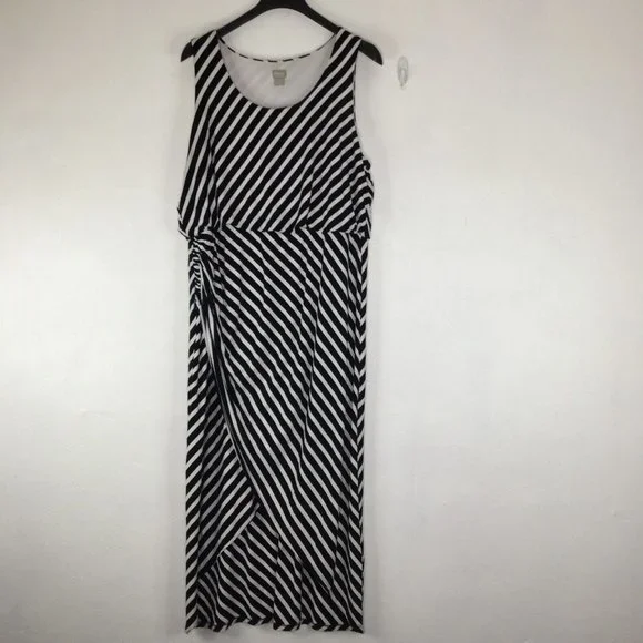 Chico's | Dresses | Chicos Maxi Dress Women 222 Black White Striped Sleeveless Pullover Flawed | Poshmark Chico's | Dresses | Chicos Maxi Dress Women 222 Black White Striped Sleeveless Pullover Flawed | Poshmark